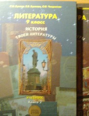 Учебники по литературе,  9 класс,  2 книги,  Р. Н. Бунеева,  Е. В. Бунеева